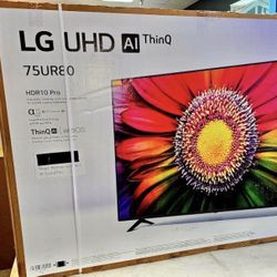 75 Lg Tv Smart 4k HDTV $55 Down On Finacing Free Delivery 6 Month Warranty 