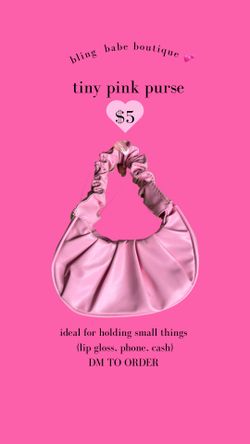 tiny pink purse ๐