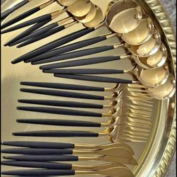 Gold Utensil Dinner Set