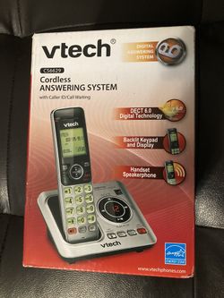 cordless phone with answering machine. 