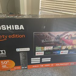 50” Toshiba TV With Remote 