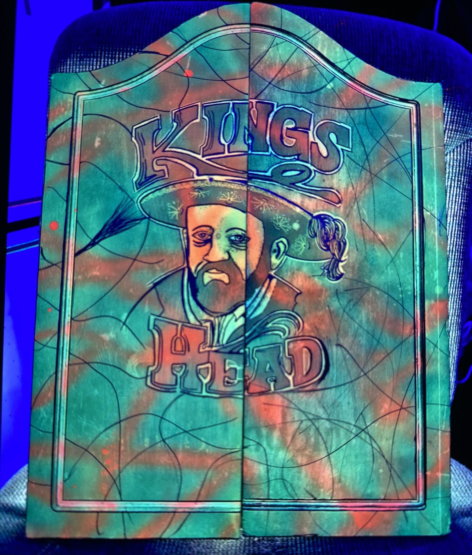 Blacklight Dart Board