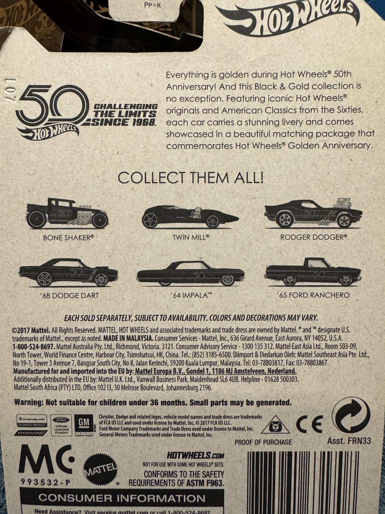 Hot Wheels 50Th Anniversary Collectors