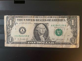 Error dollar $1.00 bill