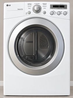 LG Electric Dryer DLE2250W – Works, Needs Bearing Repair – $50