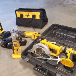 18 Volt Cordless Dewalt Tools