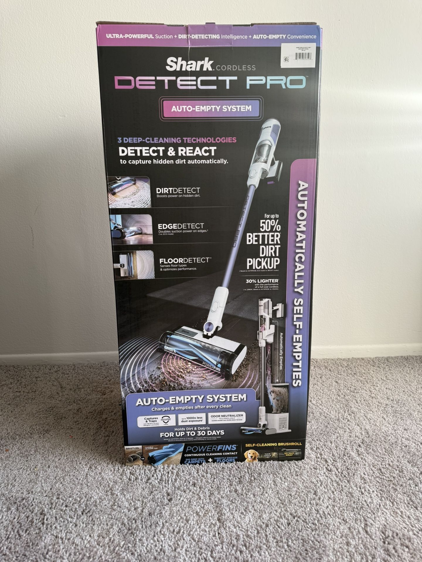 Shark Detect Clean And Auto Empty System, Cordless Stick Vacuum