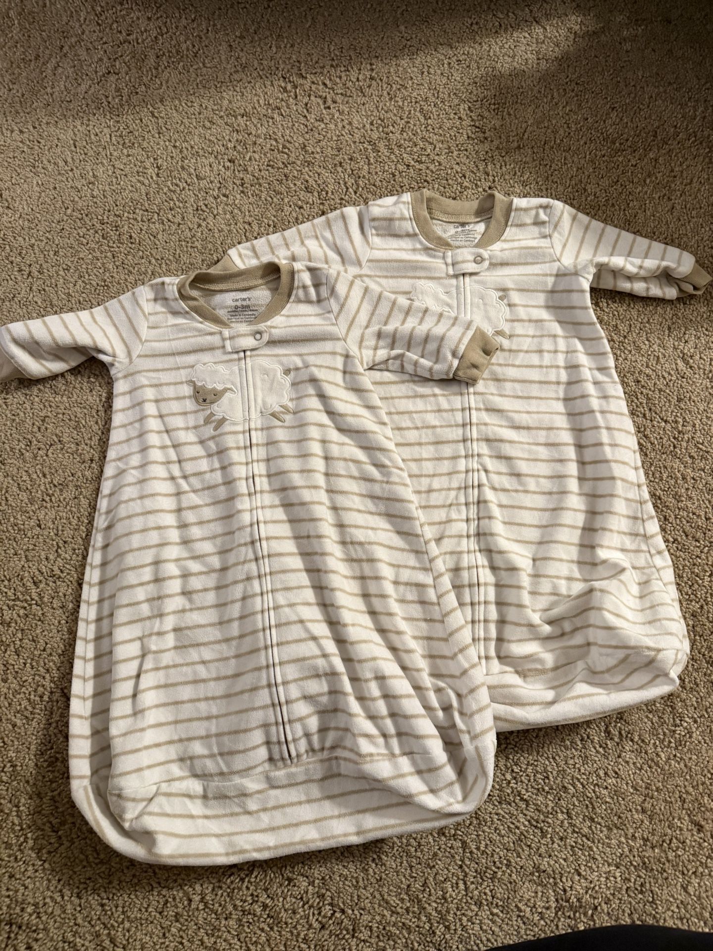 Carter’s Sleep Sacks 0-3m