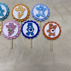 Care bear Cupcake Toppers