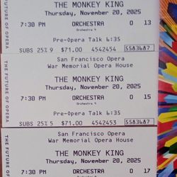 Opera Tickets "The Monkey King"