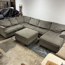 Sectional Sofa Free Delivery U Shaped Couch And Ottoman