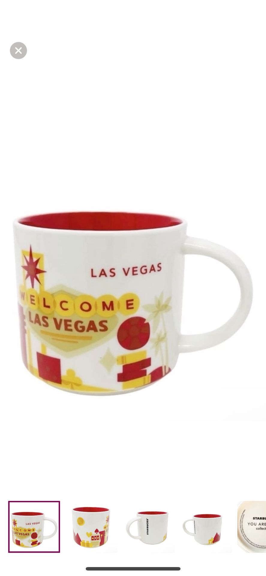 Starbucks Las Vegas Mug - Red and White