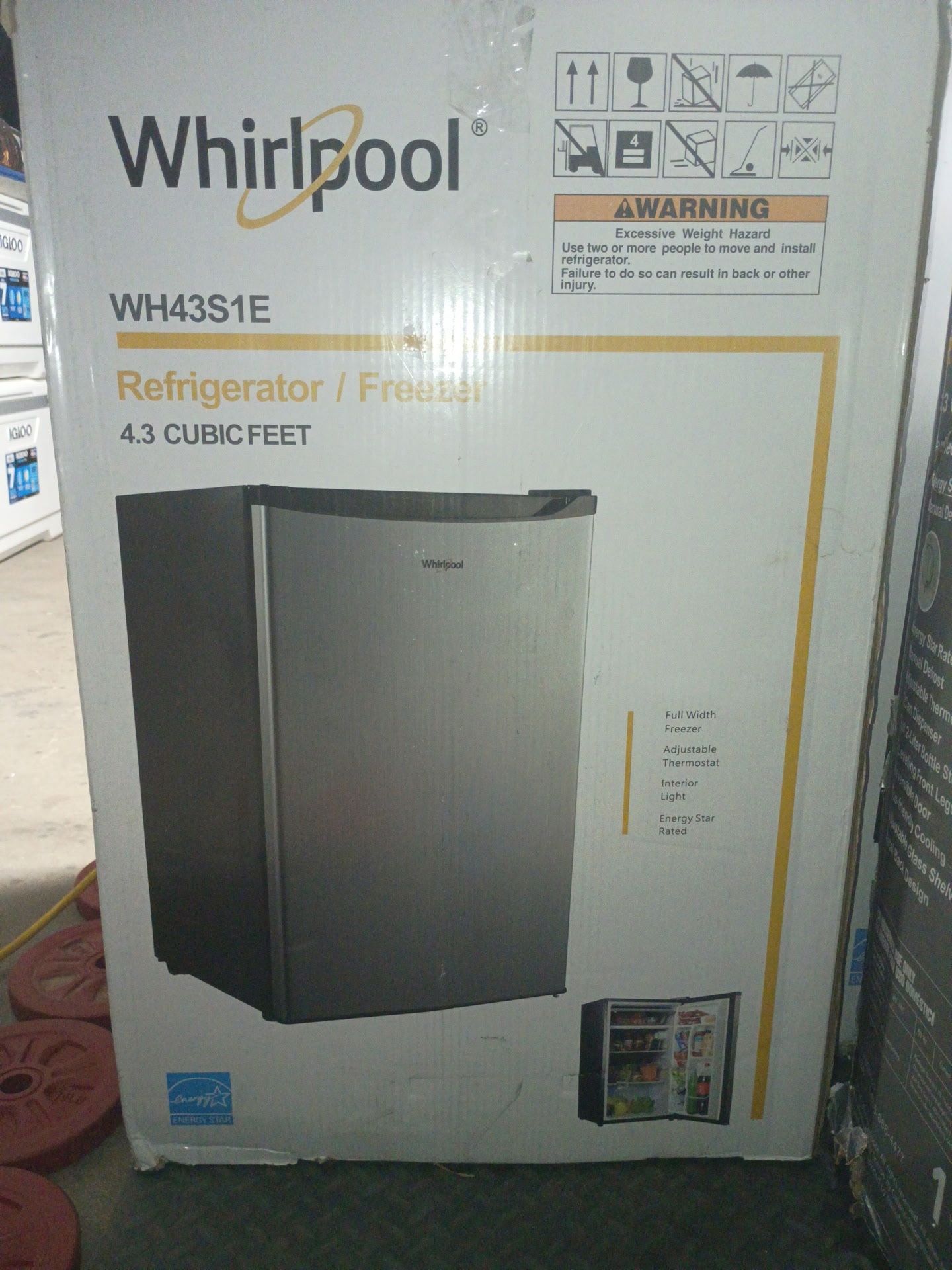 Whirl Pool Freezer Silver