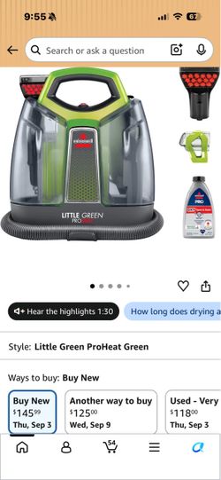 Bissell Little Green ProHeat Portable Cleaner