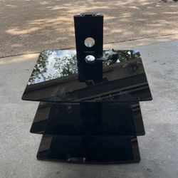 Quality Black Paned Glass Mountable shelves