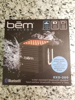 bem Wireless EXO-200 Water Resistant Bluetooth Speaker