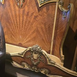 Antique nineteenth century bed frame