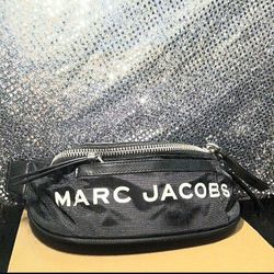 MJ BLACK VINYL WAIST BAG NEW UNUSED 