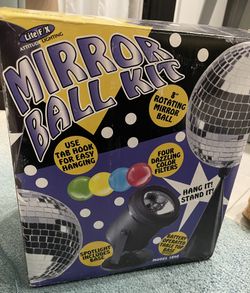 New Vintage  Lite F/X Mirror Ball Kit 1998. In Jupiter.