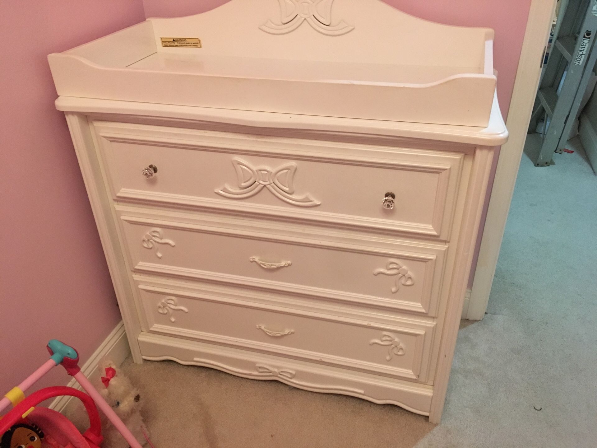 Disney Enchanted Princess 3 Drawer Chest+ bed