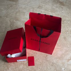 Ferragamo Shopping Bag and Shoe Box