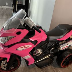 Girl Motorcycle Pink