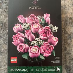 LEGO Botanicals Bouquet of Pink Roses Artificial Flowers (Brand New)