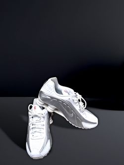 Nike Shox R4 White/Silver 9.5