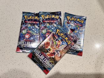 Pokemon Trading Card Game: Scarlet and Violet Stellar Crown Sleeved Booster Pack (4packs)
