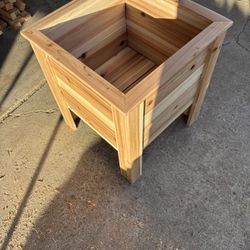 Handcrafted Cedar Raised Planter Box – Sealed & Ready