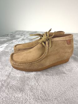 Clarks Wallabee Mens Suede Chukka Shoes Tan Brown Size 10M 15522