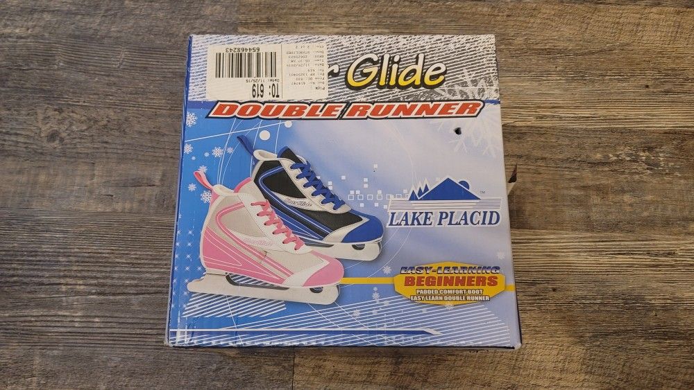 Lake placid Beginner Double runner Ice skates Size 1 Girls
