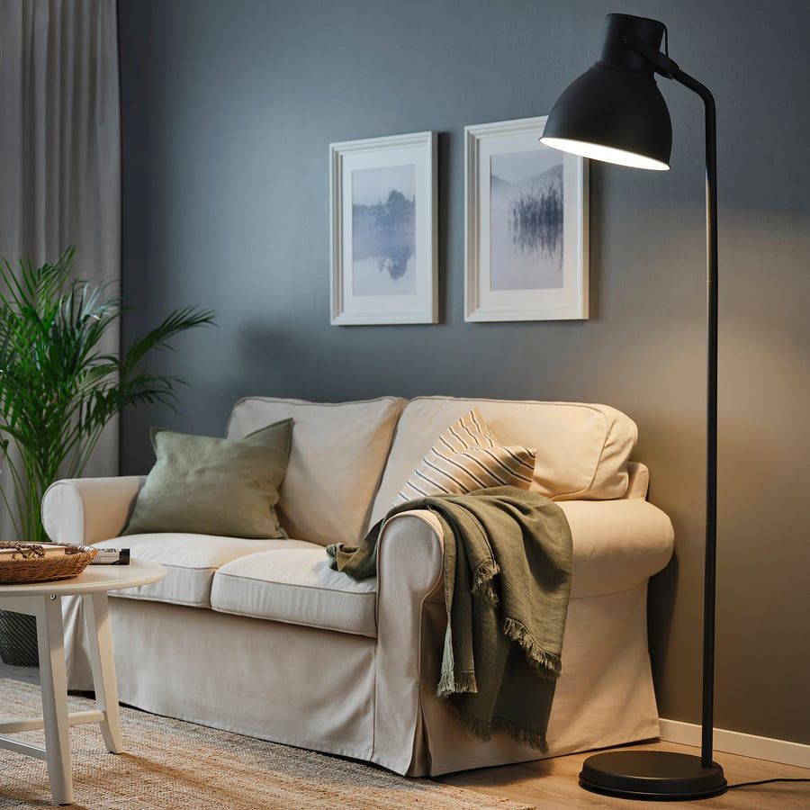 Lamp With LED Bulb.