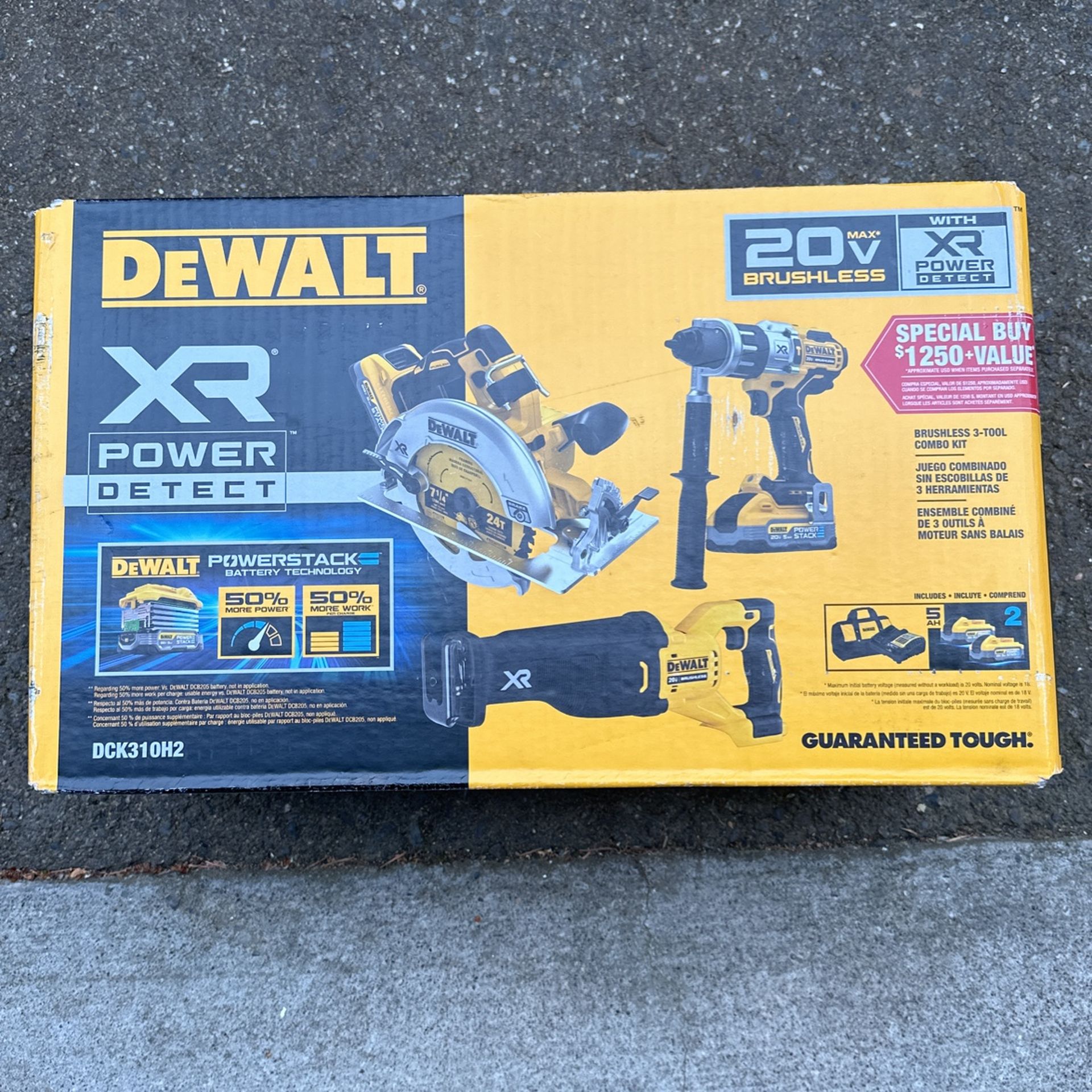 Dewalt Power Detect 3 Tool Combo Kit 