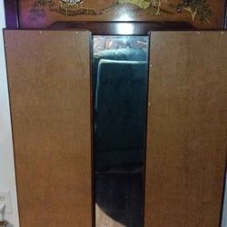 Antique Trifold Mirror 