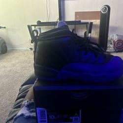 $80 Jordan 12s Black Purple Size 10c