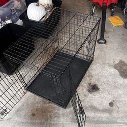 Foldable dog or cat cage 24x36x24 