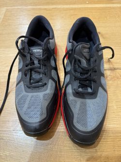 Men’s Men’s Nike Lunar Ascend Mens Golf Shoes Grey Black Red M9