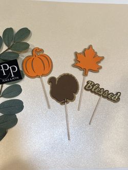 Thanksgiving Cupcake Topper (sold individually)