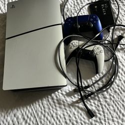 Ps5 With Black Box And Cord