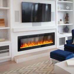 Recessed Wall Mountable Electric Fireplace (Local Pickup in Long Beach only)