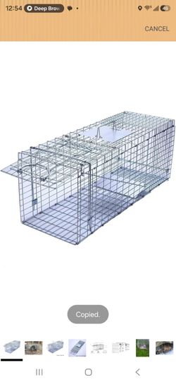 Live animal trap humane