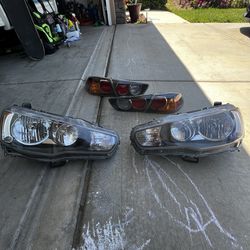Evo X Headlights and Taillights 