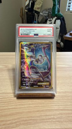 2016 Pokémon Mewtwo EX 103/108 XY Evolutions Full Art PSA 9
