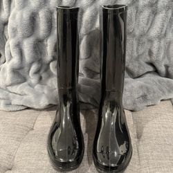 Black Rubber Rain Boots - New