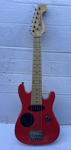 Little Lyon Electric Guitar Red Solid Body 6 String Maple Fretboard 