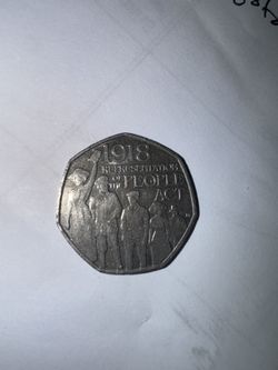 1918 Representatives Of The People Act Collectible 50 Pence