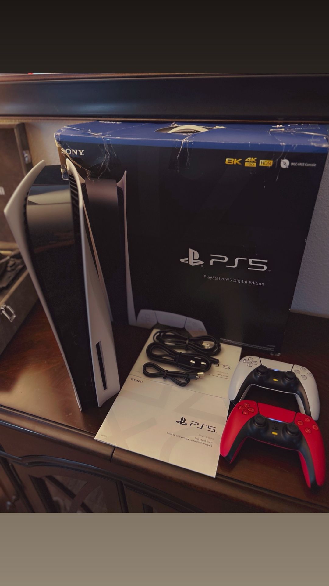 PlayStation 5 Console, 2 Controllers & Box
