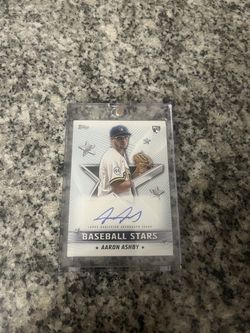 Signed baseball card