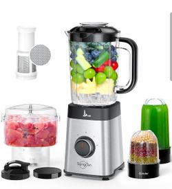 Sangcon Blenders and Food Processor Combo for Kitchen, 5 in 1 Blender for Shakes and Smoothies,